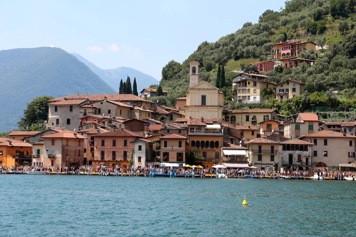 A village on Monte Isola